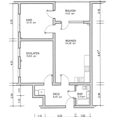 Διαμέρισμα Modern, Fully Furnished 3-room Groß-Gerau